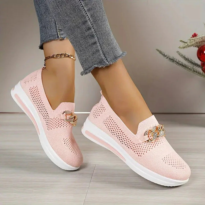 Platform Loafers - Andningsbar - Slip-on - Gångskor - Damskor