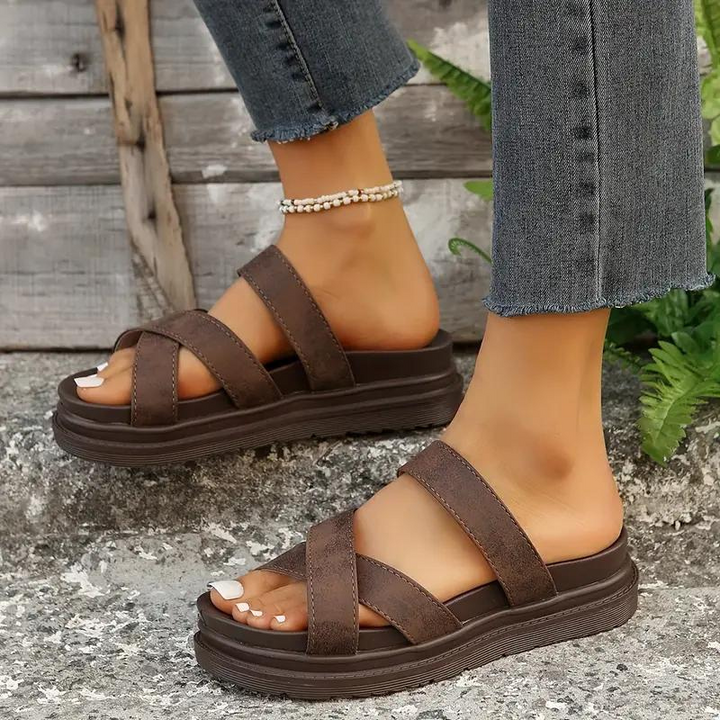 Plattformssandaler, Ortopediska, Slip On, Slides, Sommarskor