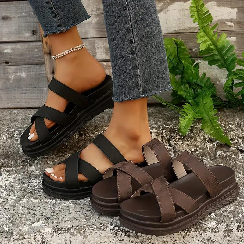Plattformssandaler, Ortopediska, Slip On, Slides, Sommarskor
