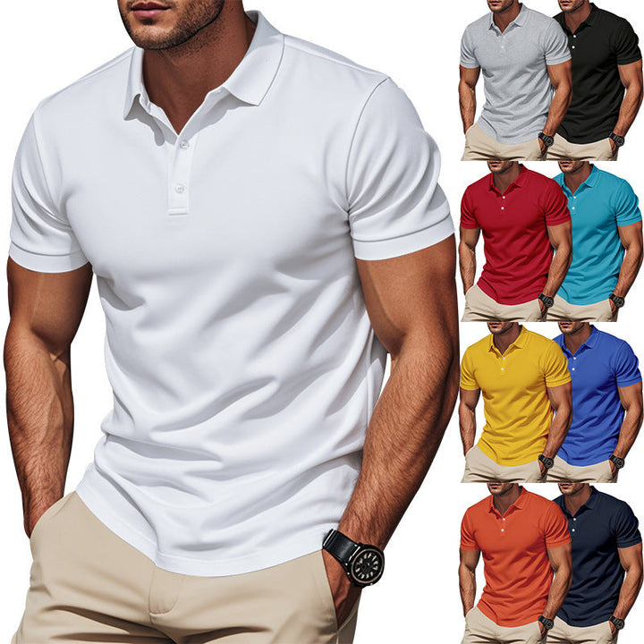 Polotröja | Button-Up | Turn-Down Collar | T-Shirt Polos | Herrskjorta