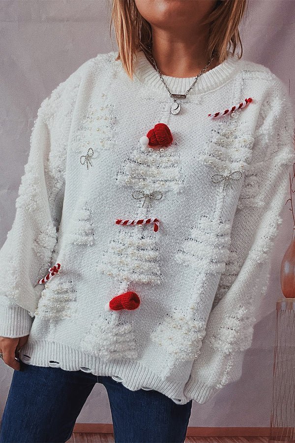 Pom-Pom-tröja Med Julmotiv