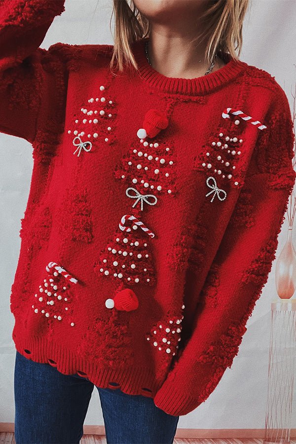 Pom-Pom-tröja Med Julmotiv