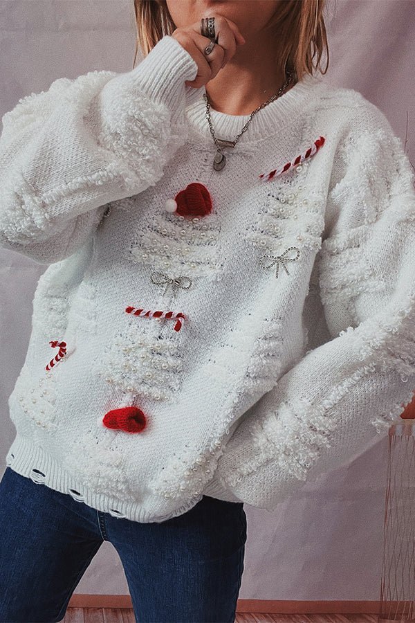 Pom-Pom-tröja Med Julmotiv