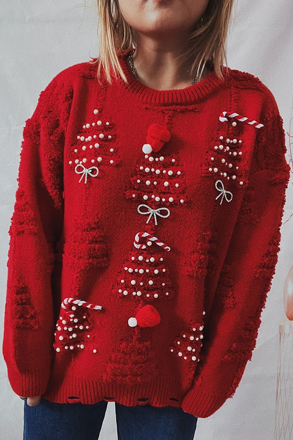 Pom-Pom-tröja Med Julmotiv