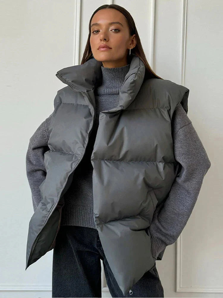 Puffer Coat | Varm | Huva | Dunjacka | Vinterjacka för kvinnor