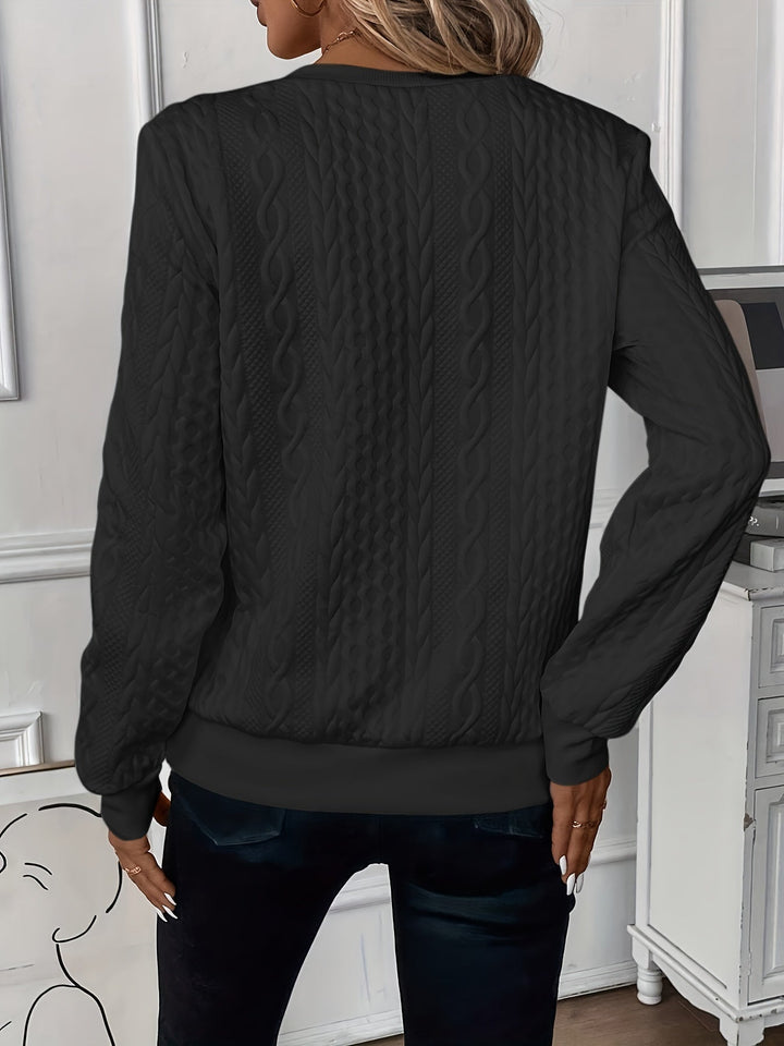 Pullover med halv dragkedja | Regular Fit | Crew   Hals | Pullover med halv dragkedja | Damkläder