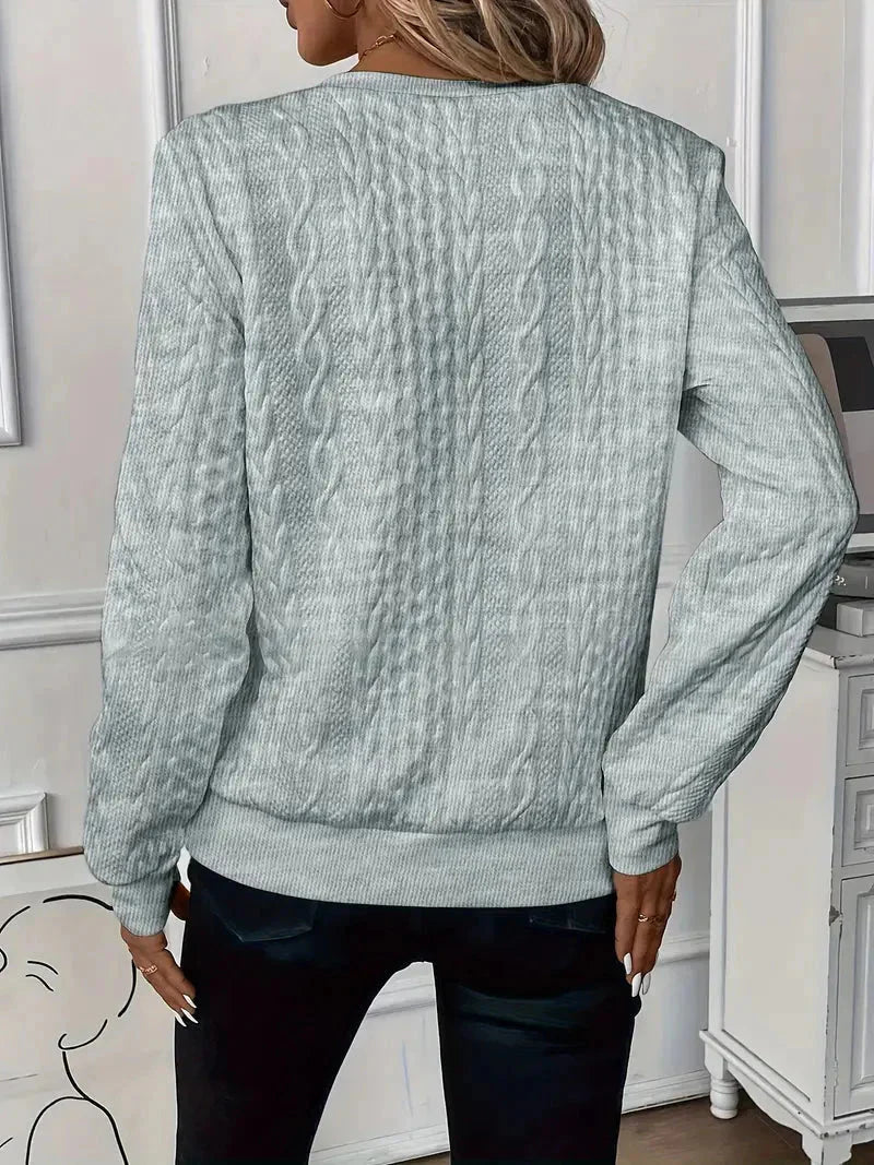 Pullover med halv dragkedja | Regular Fit | Crew   Hals | Pullover med halv dragkedja | Damkläder