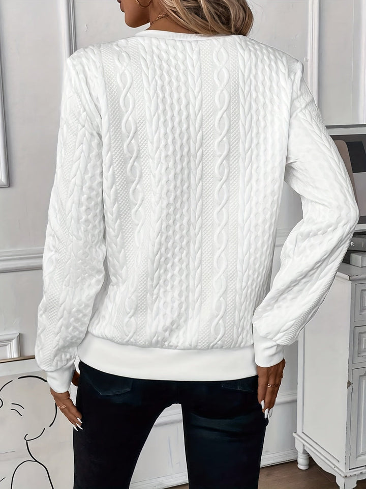 Pullover med halv dragkedja | Regular Fit | Crew   Hals | Pullover med halv dragkedja | Damkläder