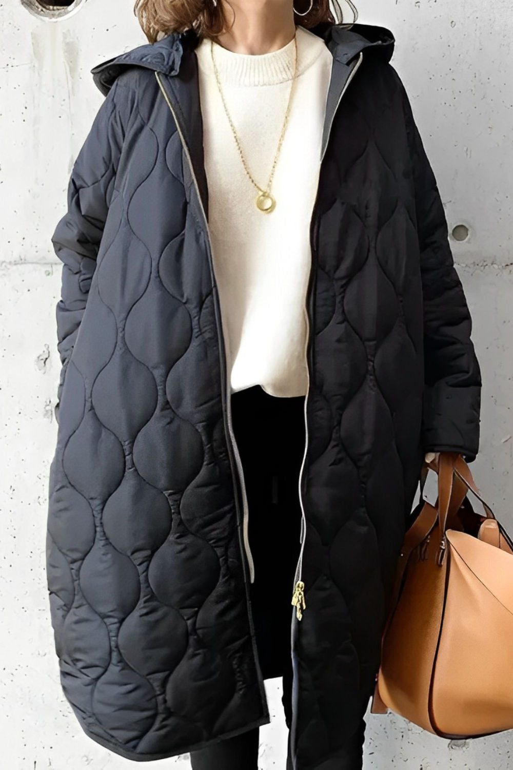 Quiltad jacka | Oversized | Vadderad | Parkajacka | Damjacka