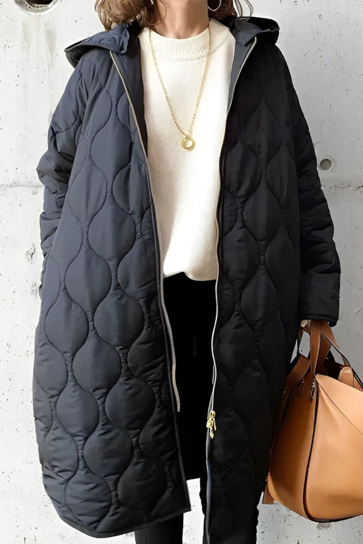 Quiltad jacka | Oversized | Vadderad | Parkajacka | Damjacka