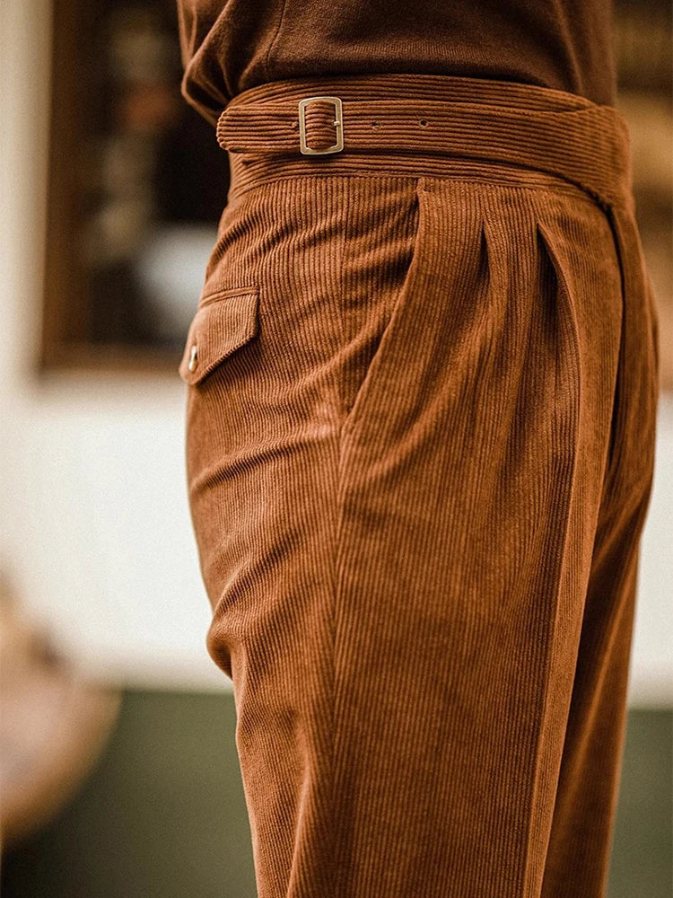 Herrbyxor Retro Stil För Män - Komfort och Stil