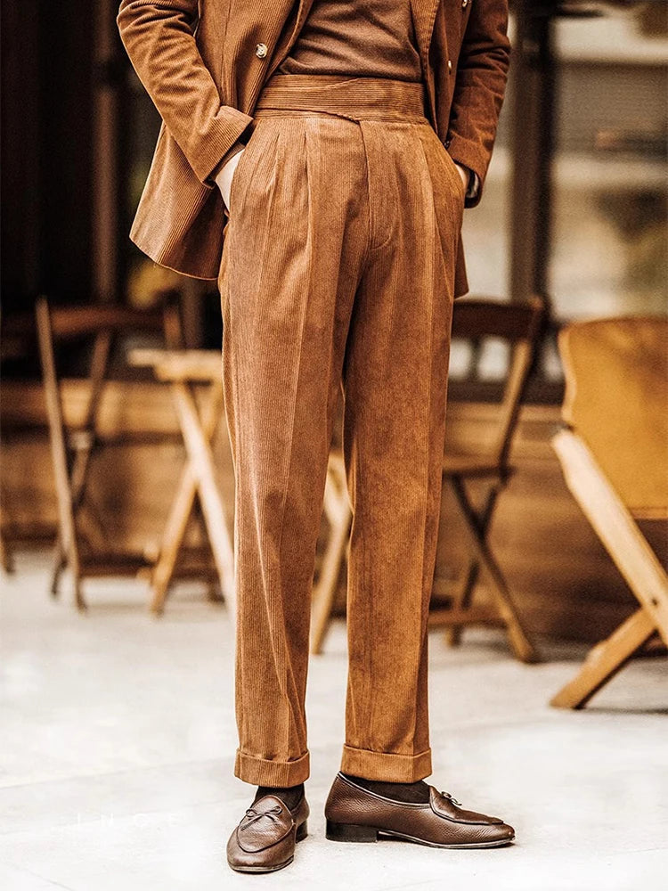 Herrbyxor Retro Stil För Män - Komfort och Stil