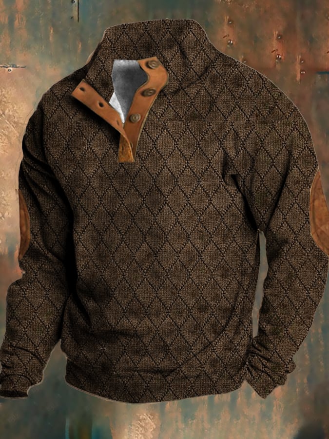 Herr Retro Fleecetröja