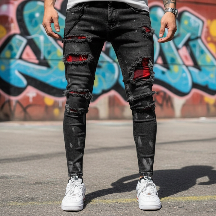 Rippade slim-fit jeans - William