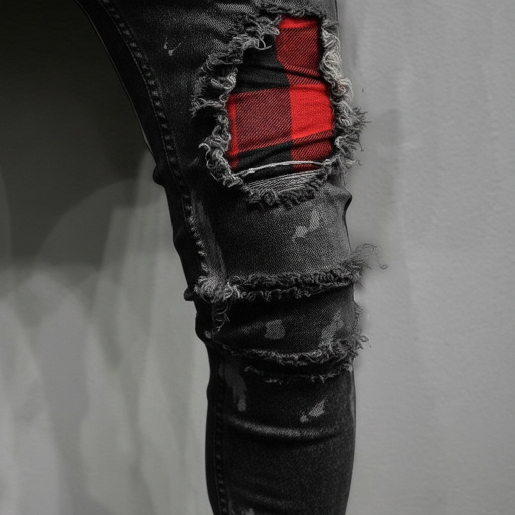 Rippade slim-fit jeans - William