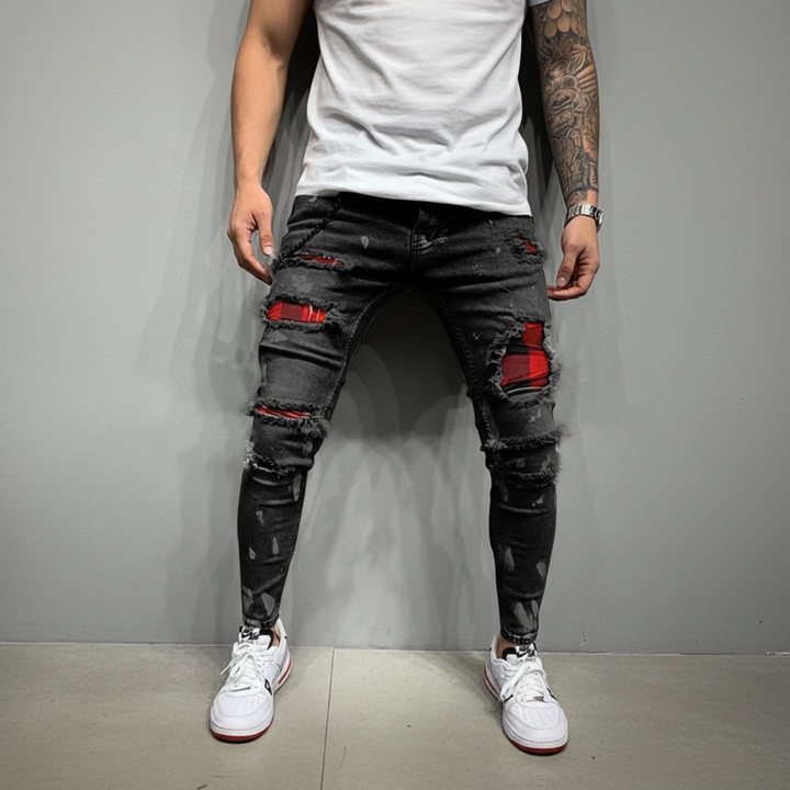 Rippade slim-fit jeans - William