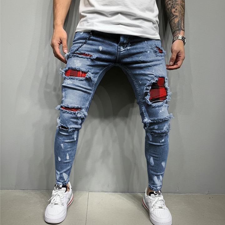 Rippade slim-fit jeans - William