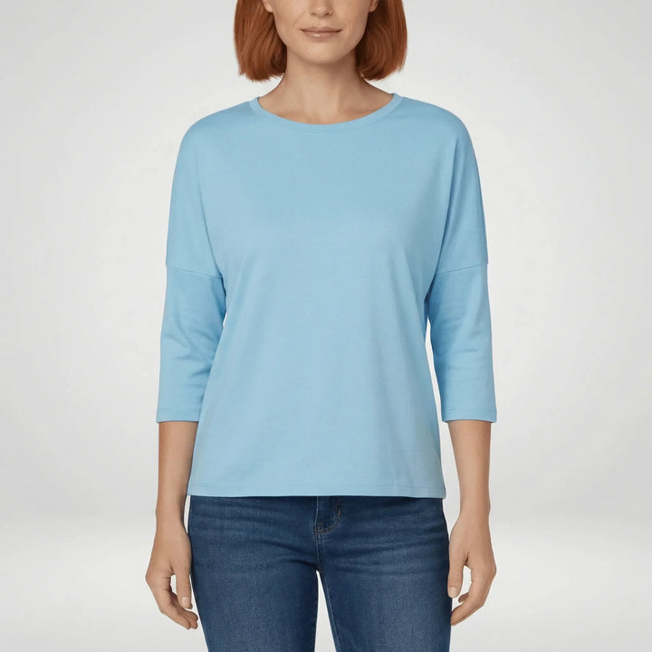 Rundhals-T-shirt med trekvartsärmar - Lucienne