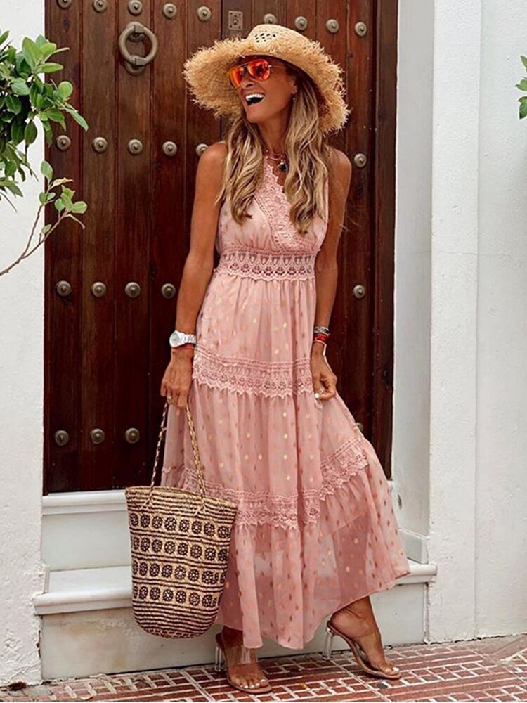 Boho Ibiza-klänning - Solana