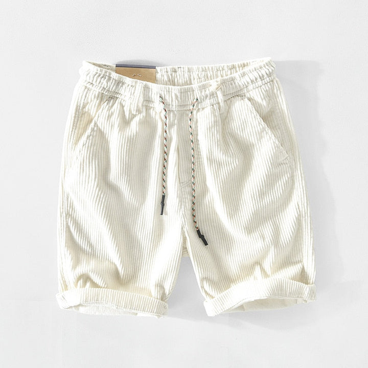 Retro-Cordshorts för herrar med bekväm passform – Raul