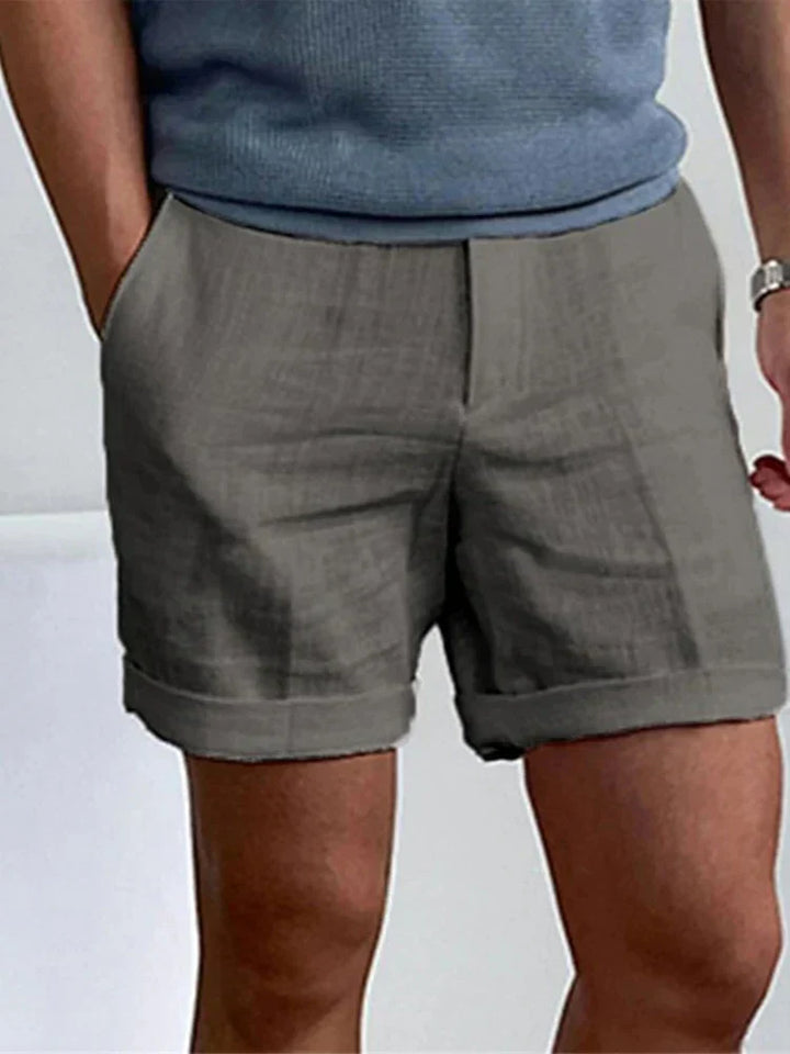 Lätta herrshorts i linne med avslappnad passform – Jorin