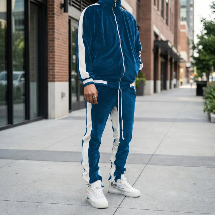 Sammetig joggingdress i retrostil - Brendan