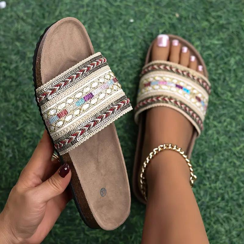 Sandaler - Boho Style - Platta - Slides - Sommarskor