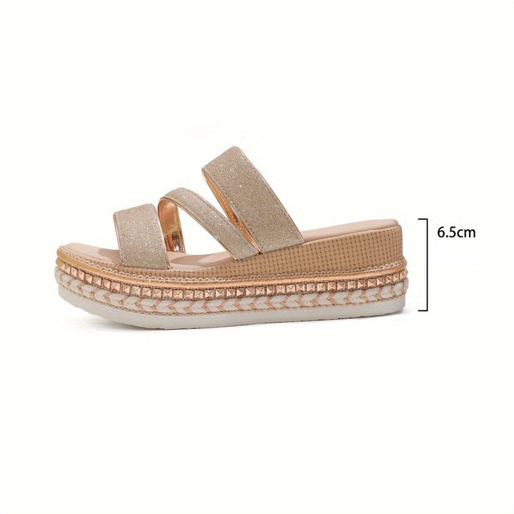 Sandaler Med Plattform - Slip-On - Chic - Skor för sommaren - Sandaler för kvinnor