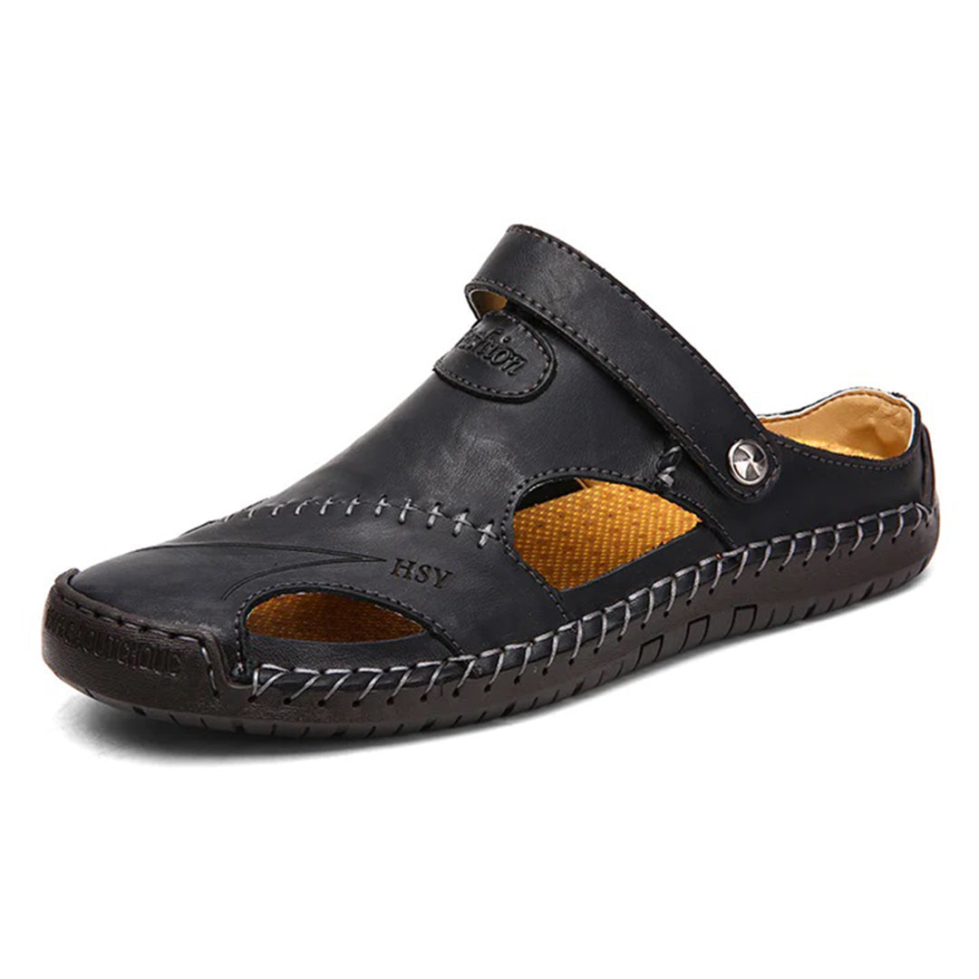 Sandaler - Ortopediska - Läder - Slip On Skor - Herrskor