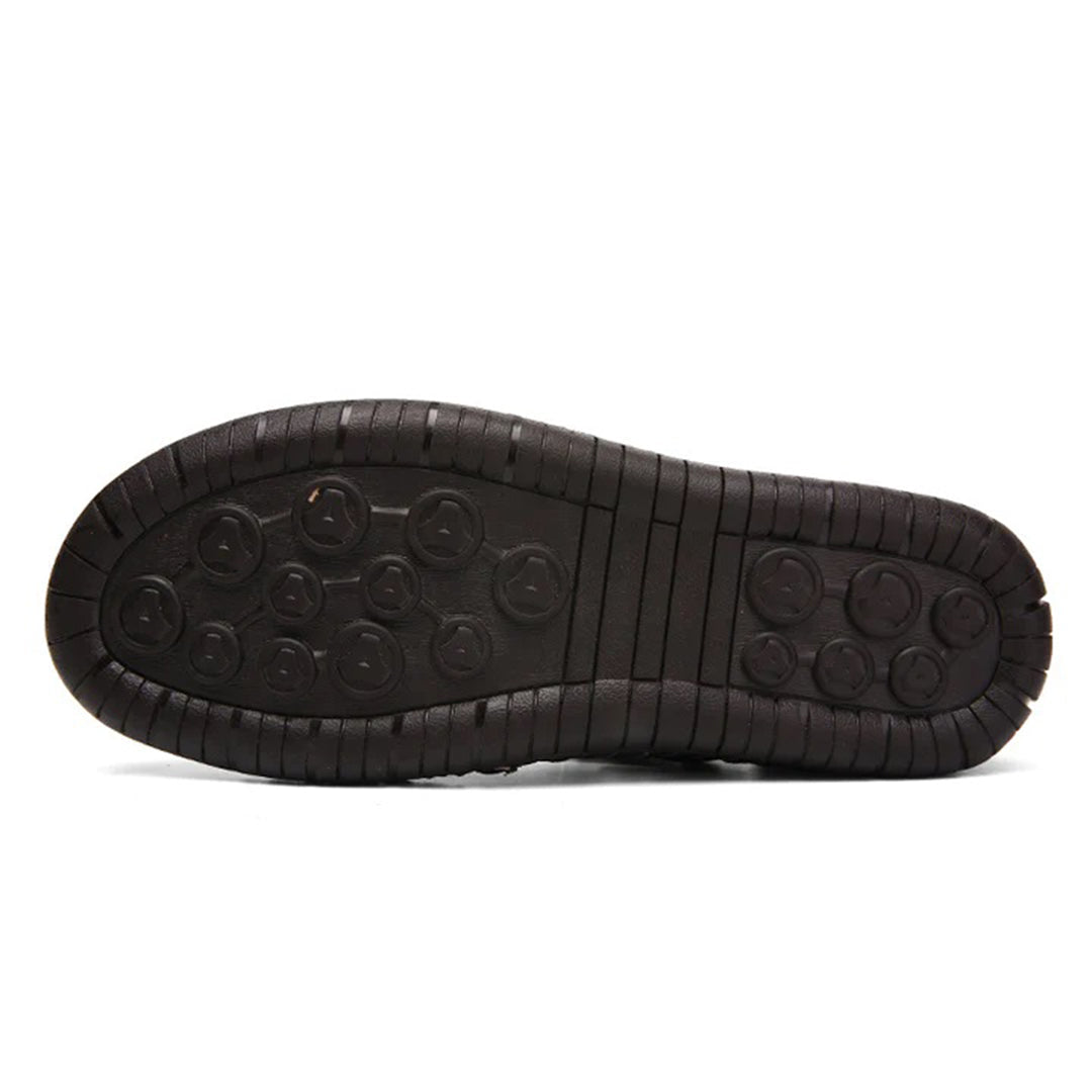 Sandaler - Ortopediska - Läder - Slip On Skor - Herrskor
