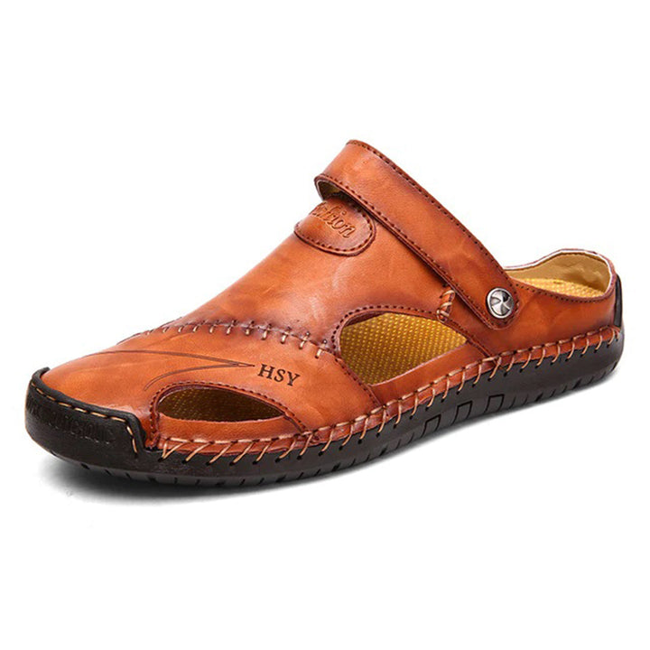 Sandaler - Ortopediska - Läder - Slip On Skor - Herrskor