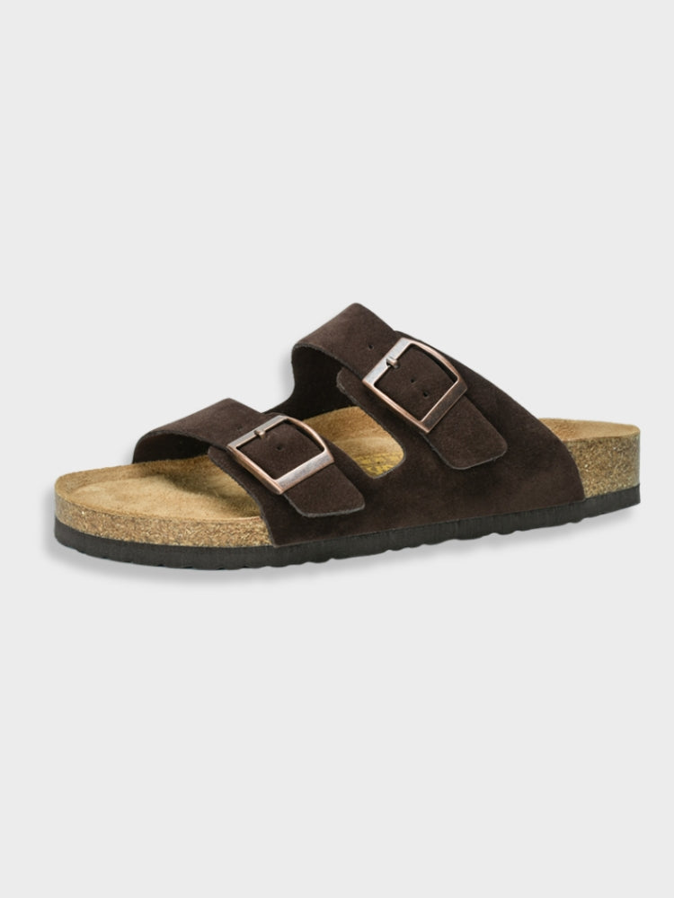 Sandaler med dubbla spännen | Slip-On | Ortopediska | Damslides | Damsandaler