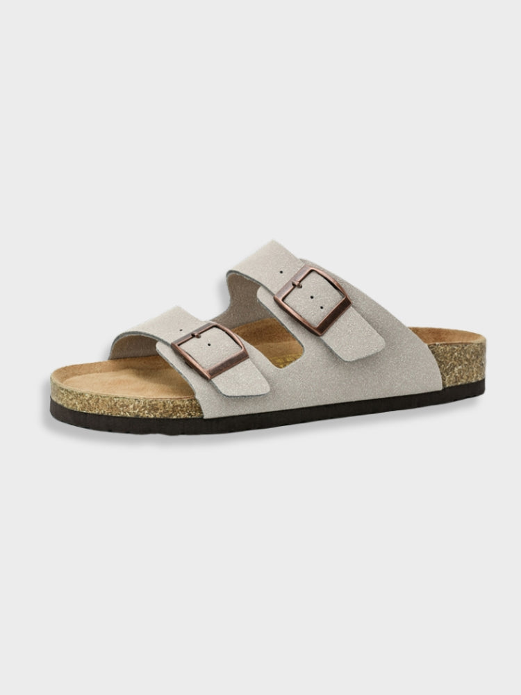 Sandaler med dubbla spännen | Slip-On | Ortopediska | Damslides | Damsandaler