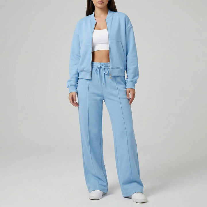 Set med regular-fit-byxor med raka ben - Cheyenne