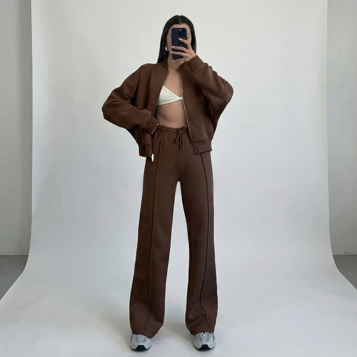 Set med regular-fit-byxor med raka ben - Cheyenne