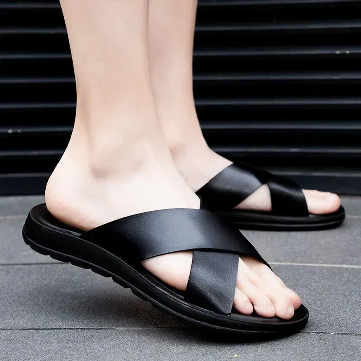 Italienska herrskinnslip-on skor – Lorenzo
