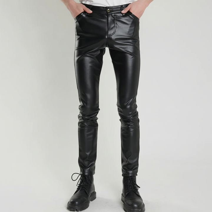 Slim fit läderbyxor - Heinrich