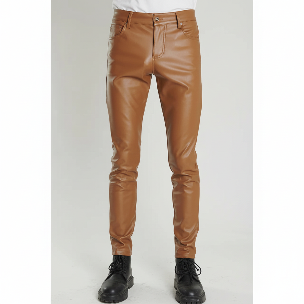 Slim fit läderbyxor - Heinrich