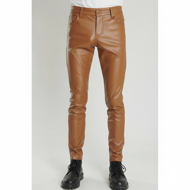 Slim fit läderbyxor - Heinrich