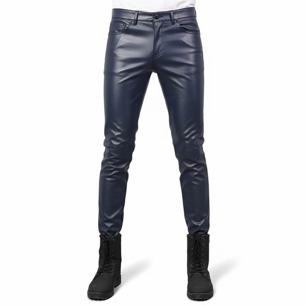 Slim fit läderbyxor - Heinrich