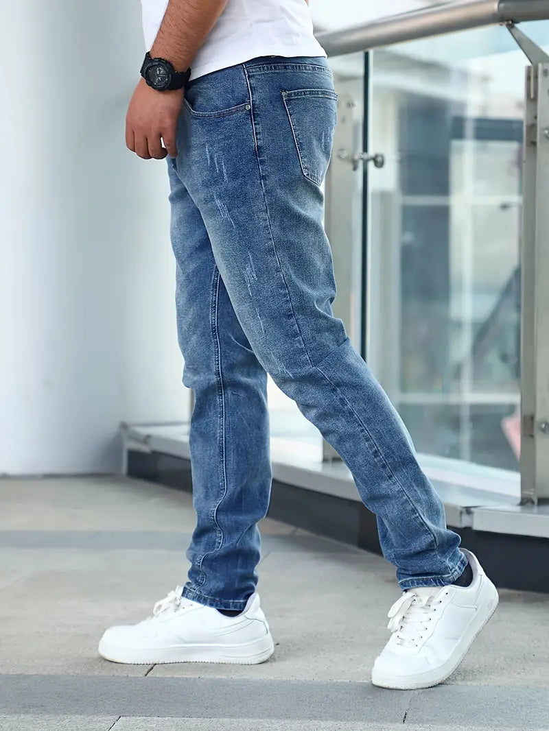 Slim-fit casual jeans för herr - Gustavo