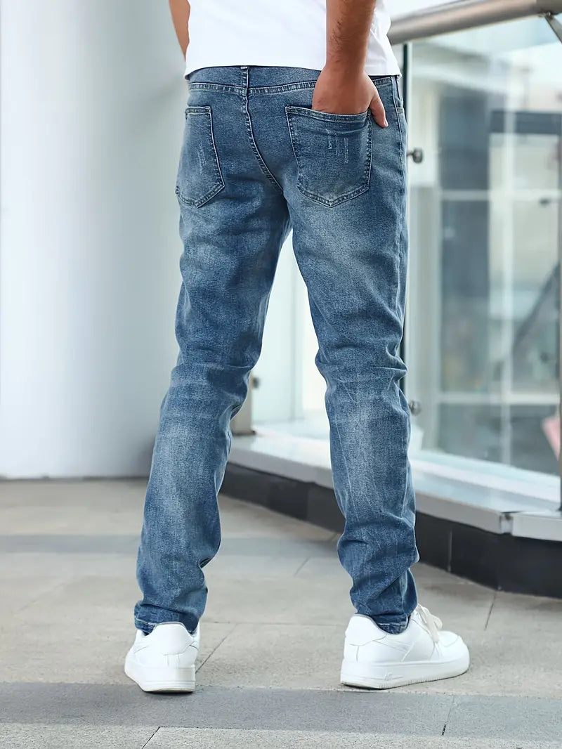 Slim-fit casual jeans för herr - Gustavo
