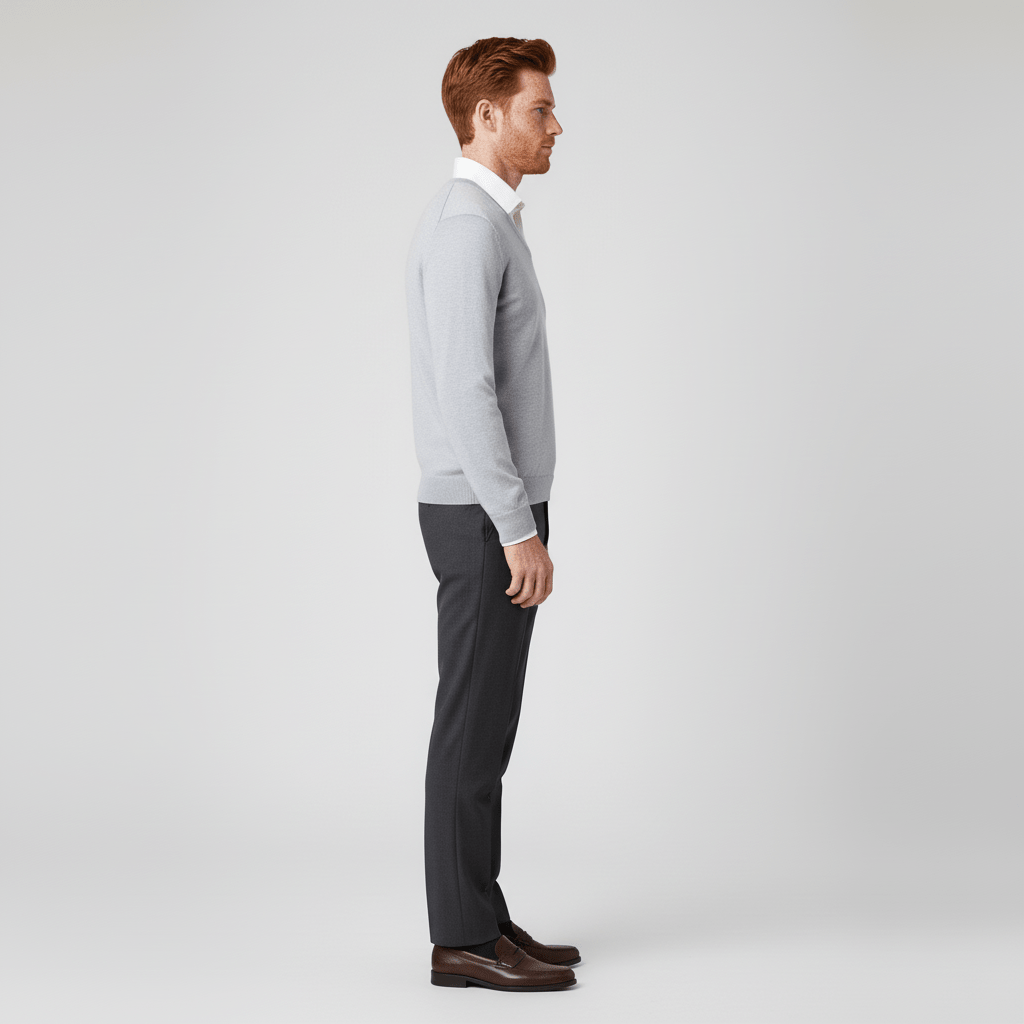 Slim-fit V-ringad tröja - Keanu