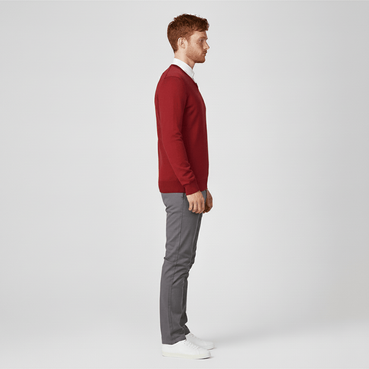 Slim-fit V-ringad tröja - Keanu