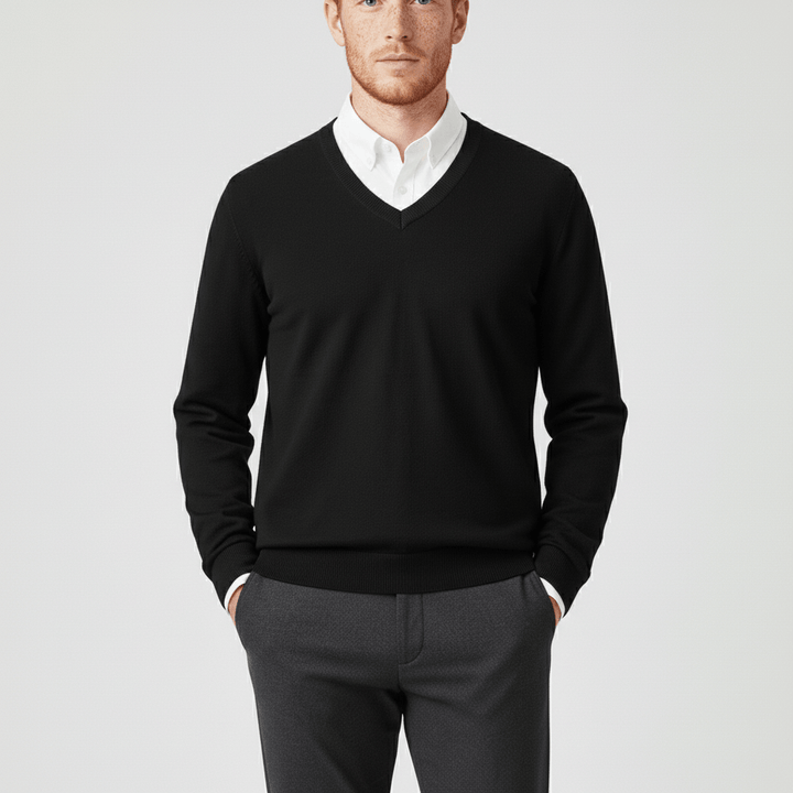 Slim-fit V-ringad tröja - Keanu