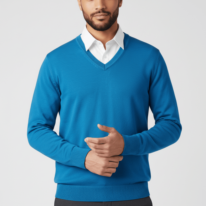Slim-fit V-ringad tröja - Keanu