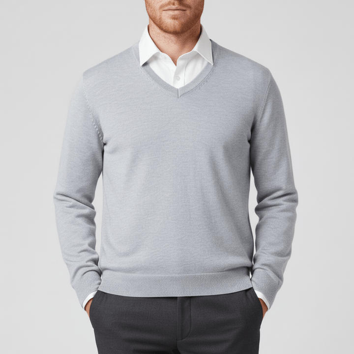 Slim-fit V-ringad tröja - Keanu