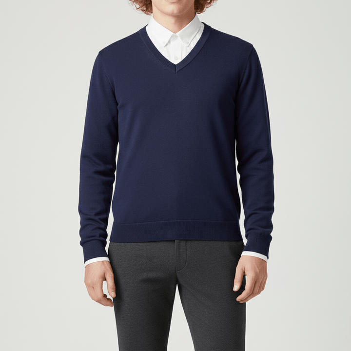 Slim-fit V-ringad tröja - Keanu