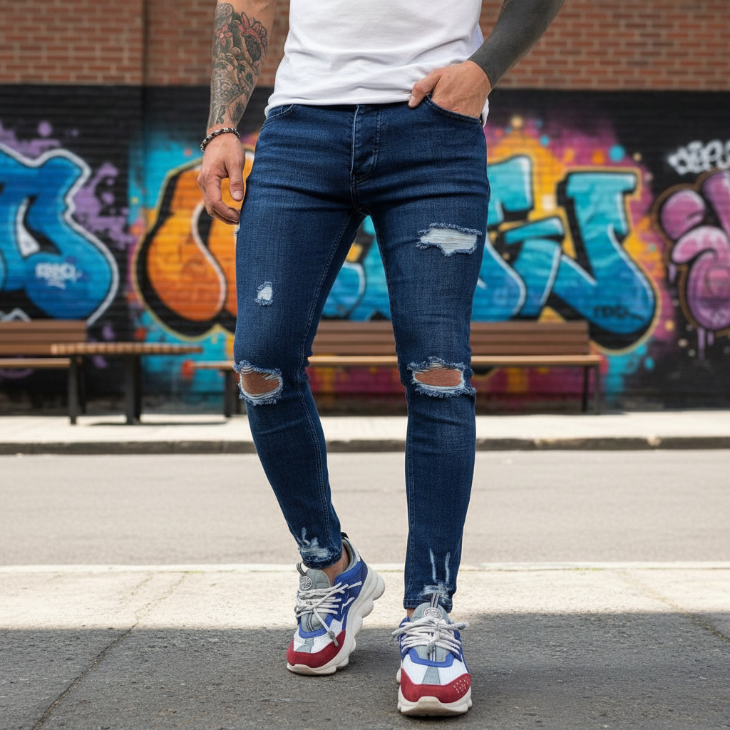 Slim fit herrjeans - Theo