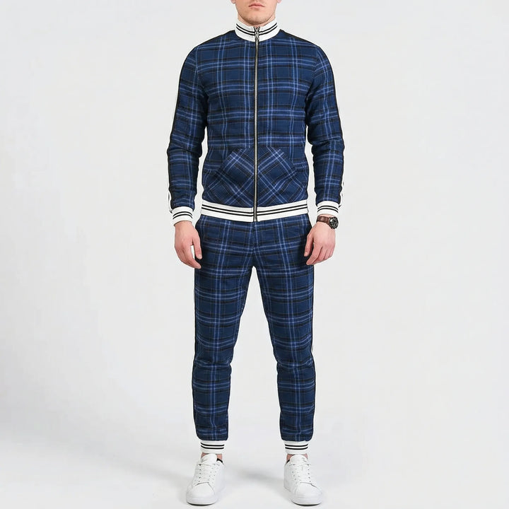 Slim fit jogger-set med ståkrage - Riccardo